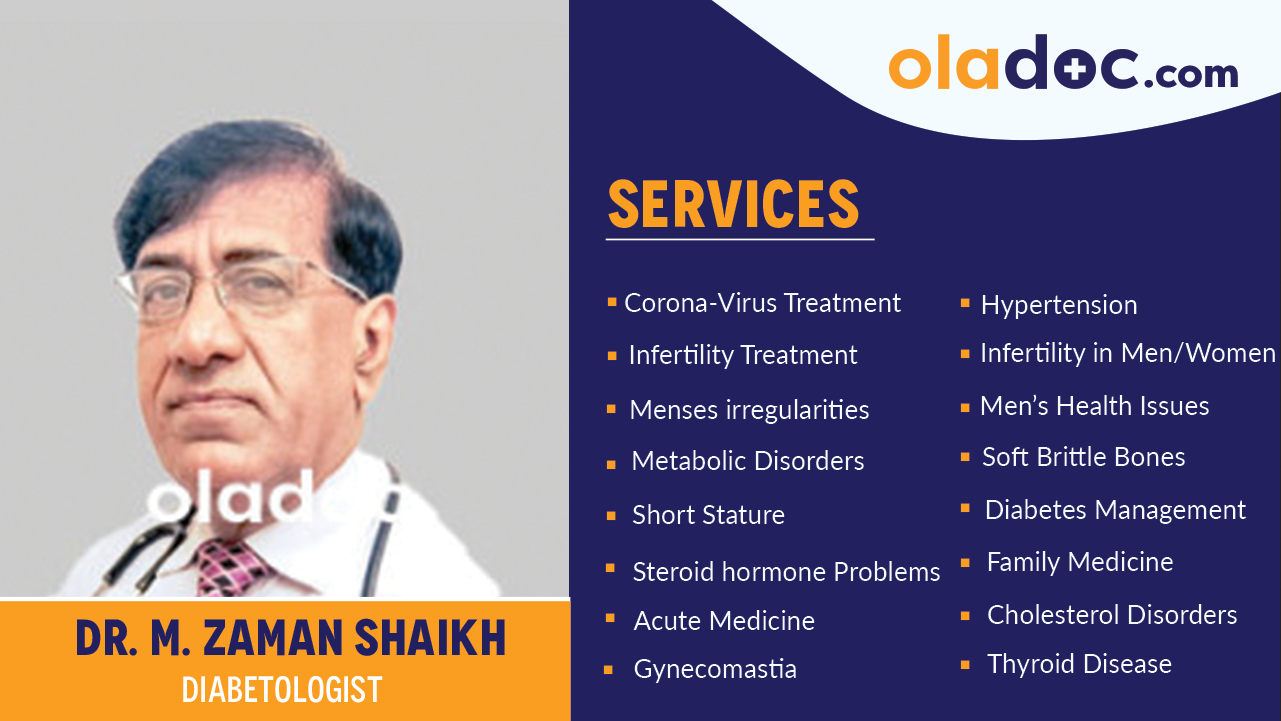 Services provided by  dr m zaman shaikh